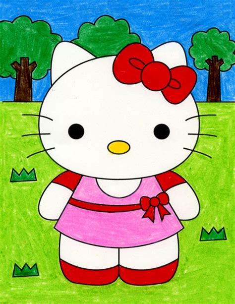 How to Draw Hello Kitty · Art Projects for Kids