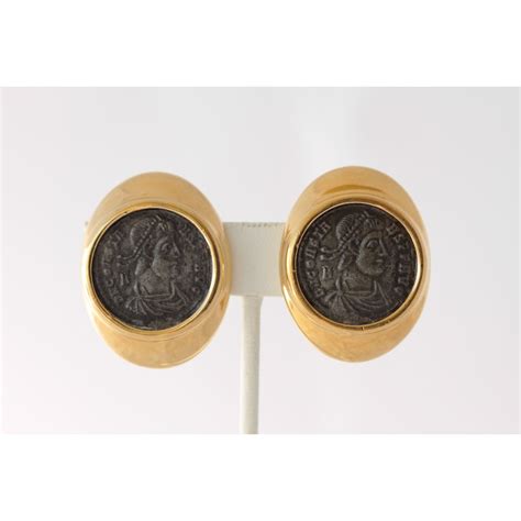 Ciner Coin Clip Earrings