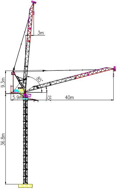 China D80 Luffing Crane Manufacturers and Factory - Products - Shandong Huaxia Group Co.,Ltd