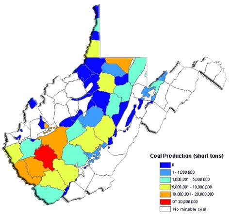 West Virginia Coal Mines Map - Europe Capital Map