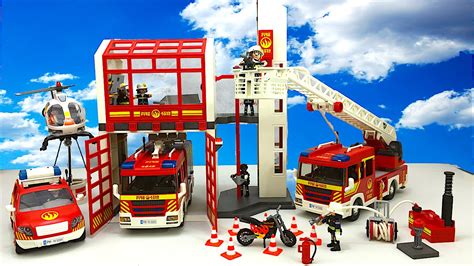 Massive Collection Playmobil Fire Rescue Toys - Fire En... | Doovi