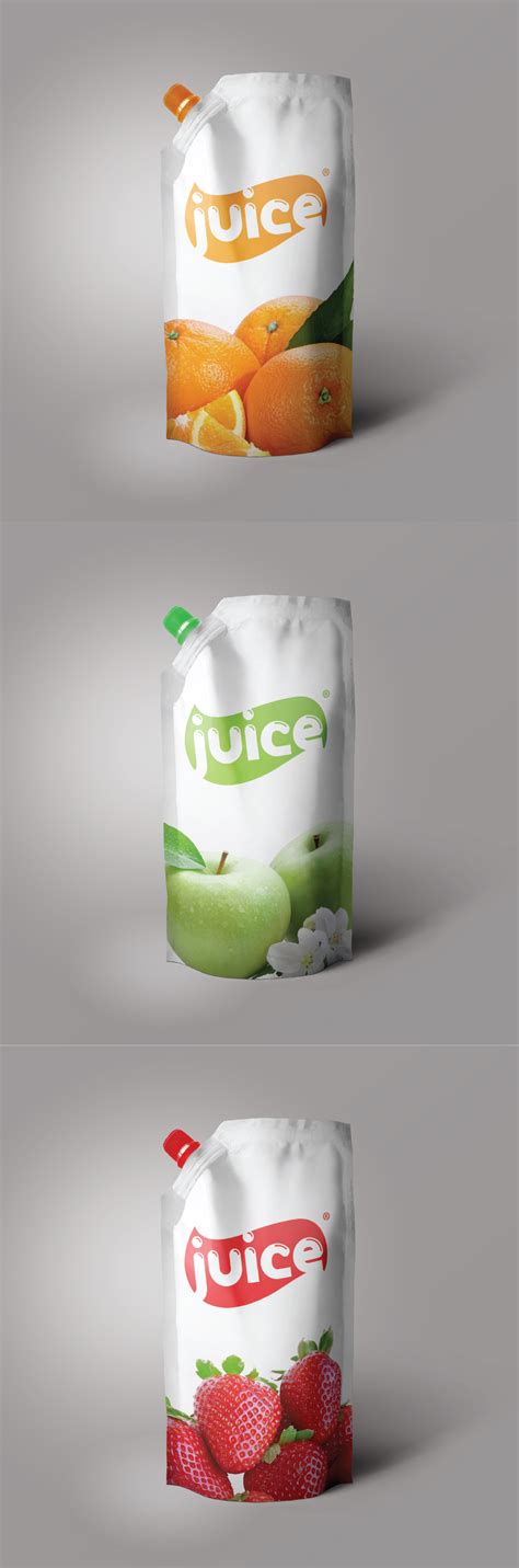 juice branding. Literally! Comes in 3 different flavours: Orange, Green ...