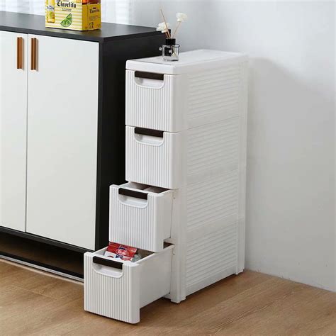 Slim Rolling Cabinet Storage Bins - Councilnet