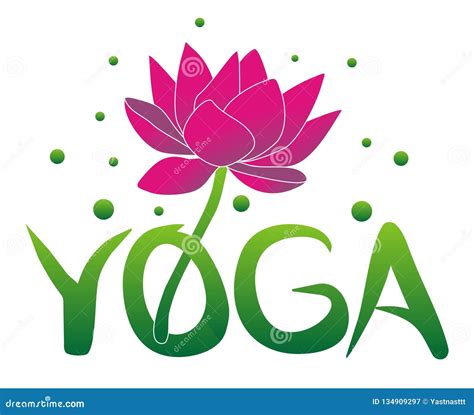 Yoga and Lotus Flower. Hinduism Philosophy Stock Vector - Illustration ...