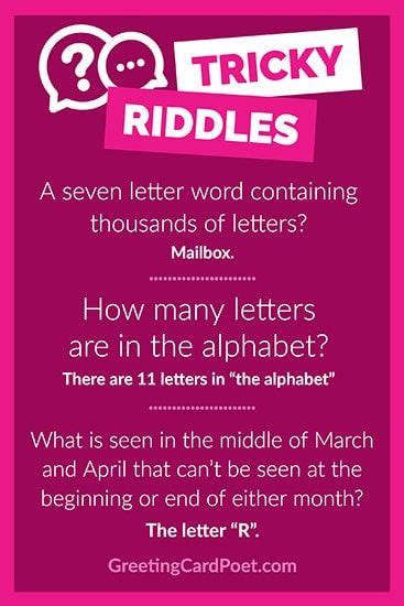 View 21 Adults Tricky Riddles For Kids With Answers - beginmegaquote