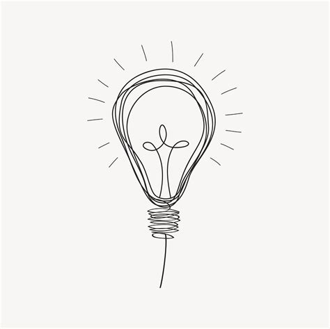 Black And White Drawing Light Bulb Images | Free Photos, PNG Stickers ...