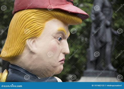 A Political Satire Sculpture of Donald Trump at an Anti Trump March in London Editorial Stock ...