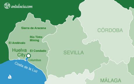 Northern and southern Huelva, villages in the province of Huelva ...