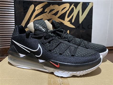 Nike Lebron 17 Low Black White -US 10.5, Men's Fashion, Footwear ...