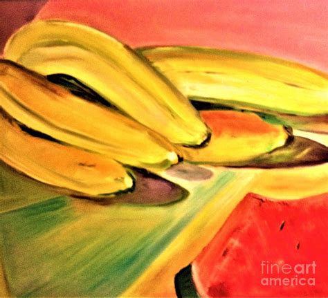 Bananas and Watermelon Painting by Carliss Prosser - Fine Art America