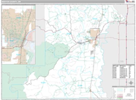 Benton County, OR Wall Map Premium Style by MarketMAPS