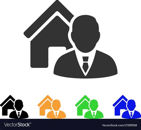 Realtor icon Royalty Free Vector Image - VectorStock