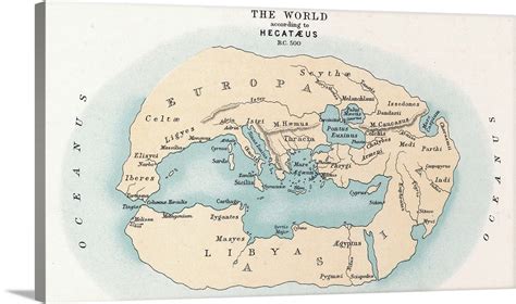 World Map, 500 BC Wall Art, Canvas Prints, Framed Prints, Wall Peels ...