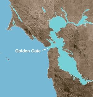 Golden Gate Strait and the Golden Gate Bridge