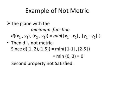 Metric space