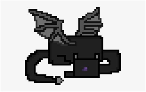 Pixel Art Minecraft Ender Dragon Face