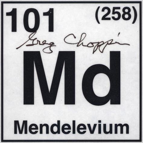 Facts, pictures, stories about the element Mendelevium in the Periodic Table