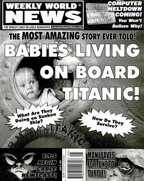 23 Ridiculous Covers From The Weekly World News Tabloid - Funny Gallery ...