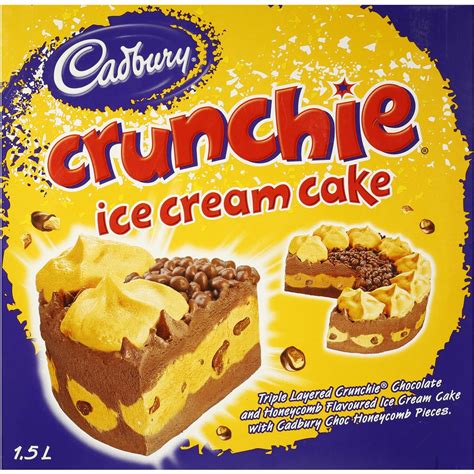 Cadbury Dairy Milk Ice Cream Cake Crunchie 1.5l | Woolworths