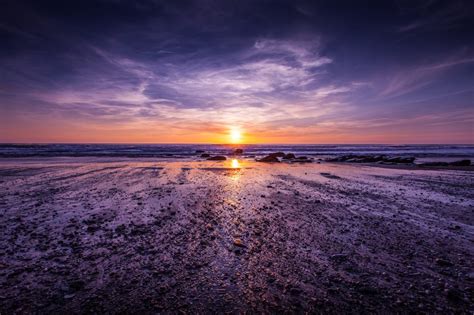 Download Atlantic Summer Beach Sunset Royalty Free Stock Photo and Image