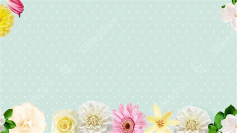 Wave Point Floral Nature Colorful Flowers Powerpoint Background For ...