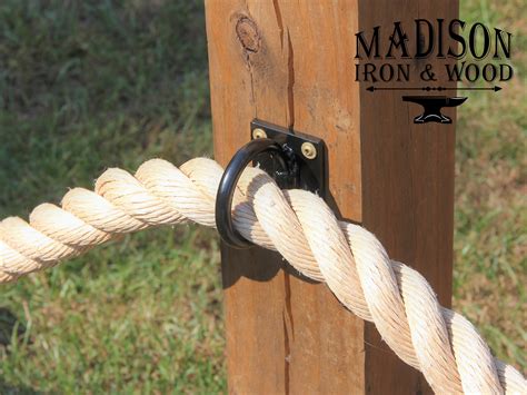 Heavy Duty Metal Nautical Rope Fence Rings Nautical Rope - Etsy Canada