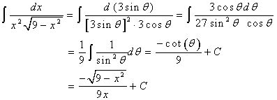 Trigonometric Substitutions - Free math help