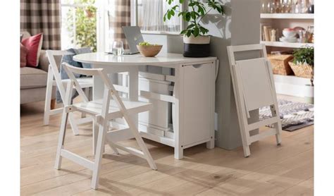 Buy Argos Home Butterfly Dining Table & 4 Chairs - Grey | Space saving dining sets | Argos