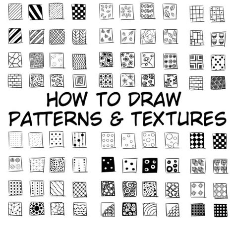 80 Easy, Simple & Cool Patterns to Draw for Beginners