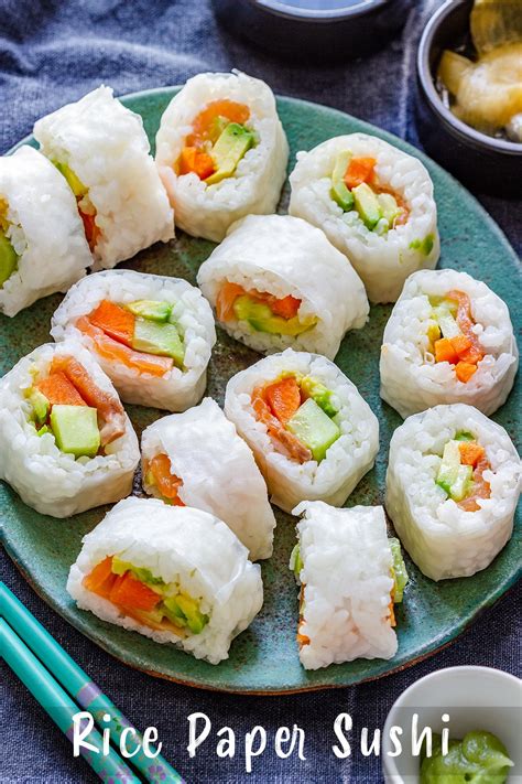 Rice Paper Sushi Recipe - Happy Foods Tube