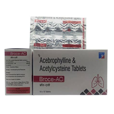 ACEBROPHYLLINE 100 MG + N- ACETYLCYSTEINE 600 MG ( BROCE-AC)