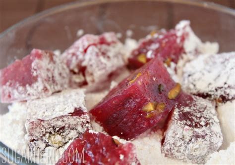 Raspberry-Pistachio Turkish Delight - SugarHero