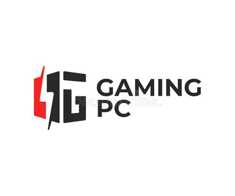 Gaming Pc Logo Design. Gaming Desktop Computer Vector Design Stock ...