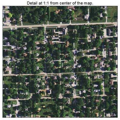 Aerial Photography Map of Earlham, IA Iowa