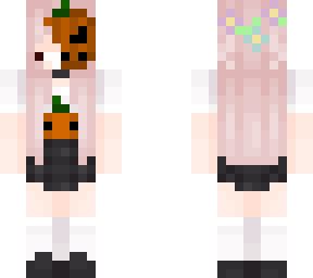 Cute Halloween Girl | Minecraft Skin