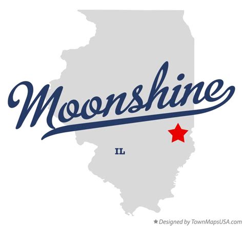 Map of Moonshine, IL, Illinois