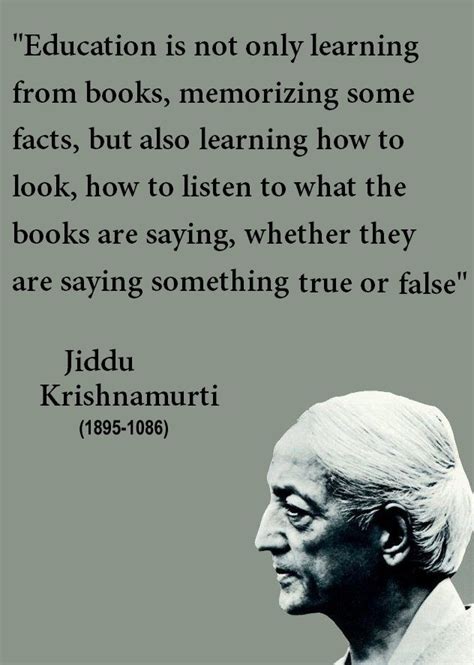 Education Jiddu Krishnamurti Quotes - Daily Quotes