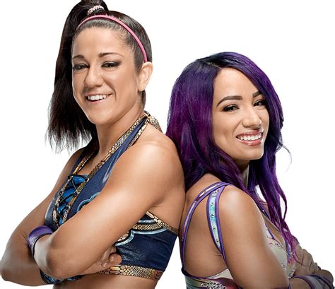 Bayley and Sasha Banks PNG Render by SkyHighRollins on DeviantArt