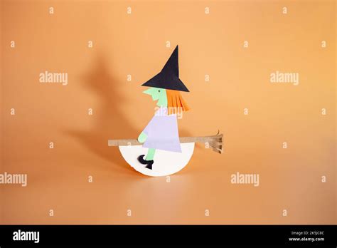 Halloween paper craft for kids Stock Photo - Alamy