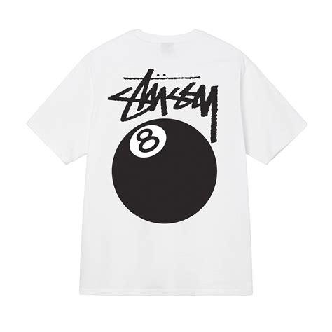 Stussy 8 Ball T-Shirt (White) - 1904760-WHT - Consortium