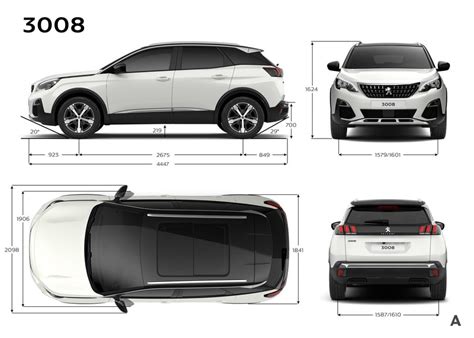 Peugeot 3008 : Dimensions extérieures et intérieures - Forum-Peugeot.com