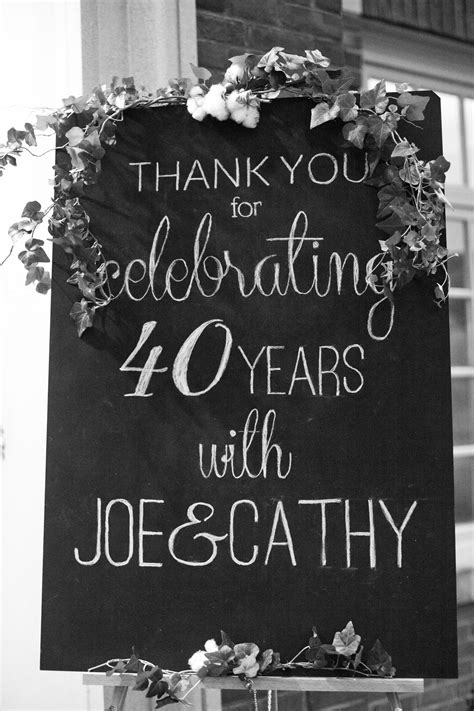 40th Anniversary Ideas, 50th Wedding Anniversary Party, Parents Anniversary, Anniversary ...