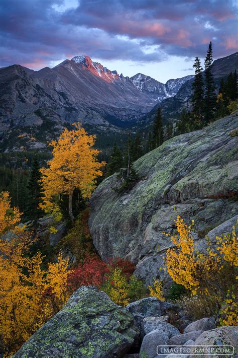 Autumn Sunset : Bear Lake area, Rocky Mountain National Park : Images of Rocky Mountain National ...