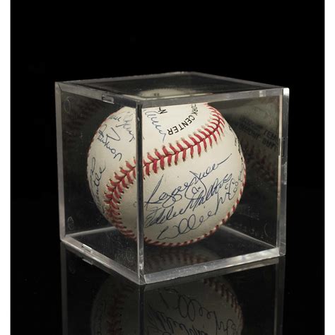 Baseball Autographed by 11 Hall of Famers | Witherell's Auction House