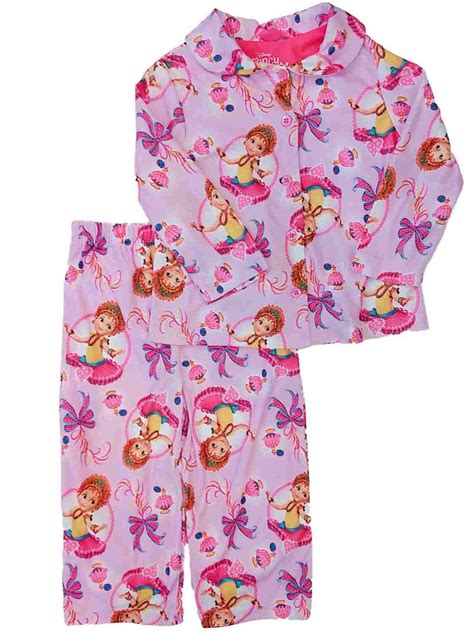 Disney Toddler Girls Pink Flannel Fancy Nancy Pajamas Sleep Set 2T ...