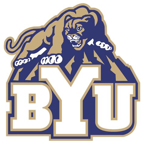 College Wall Decals - College Team Logos - Brigham Young Cougars | Byu cougars, Byu, Byu football