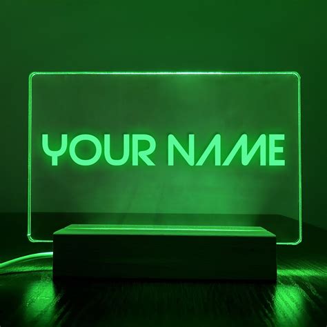 Custom LED light sign Personalized name night light with an | Etsy