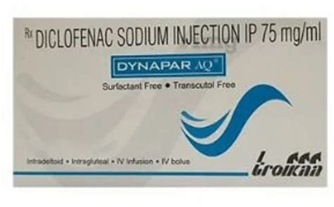 Dynapar Aq Injection, 75 mg at Rs 33.46/piece in New Delhi | ID: 27115897388