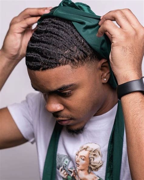 Green Durag | Waves hairstyle men, Black men hairstyles, Waves haircut