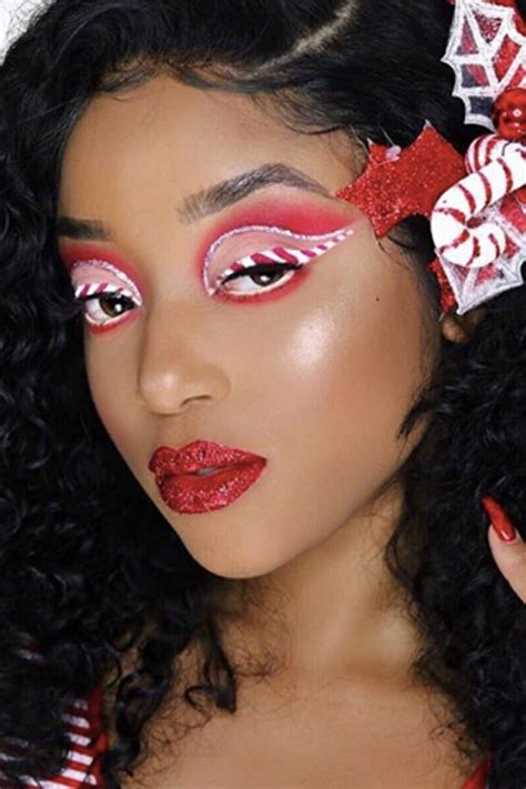 These 9 Candy Cane Makeup Looks Are as Jolly as Santa Himself | Candy cane makeup, Holiday ...